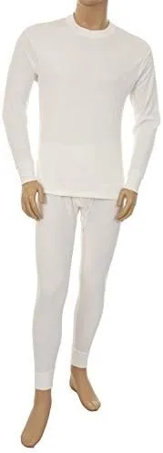 Miniatura 4 de Basico de los hombres 2pc Long John térmica ropa interior 100 algodón