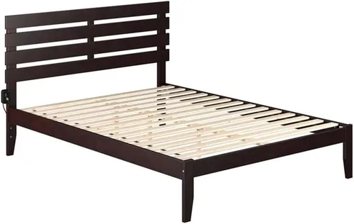 Miniatura 3 de AFI, Cama Oxford Queen con plataforma, color espresso