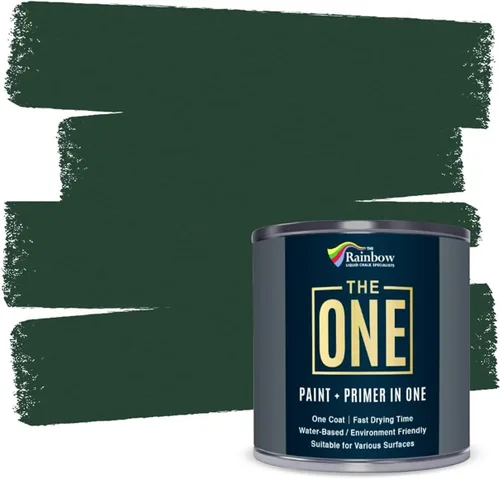 Miniatura 24 de THE ONE Pintura e imprimación todo en uno, negro mate, 8.5 onzas líquidas/250ml, fórmula de 1 capa, decoración fácil de interiores y exteriores