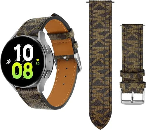 Correas de cuero compatibles con Samsung Galaxy Watch 6/5/4 1.575 in 1.732 in/6 Classic 1.693 in 1.850 in/4 Classic 1.654 in 1.811 in, 0.787 in
