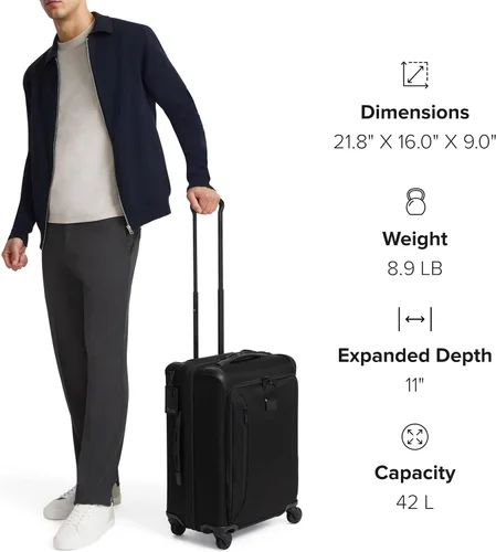 Miniatura 7 de TUMI - Aerotour - Maleta expandible de 4 ruedas - Maleta ligera de viaje de negocios y ocio para hombres y mujeres - 21.75 pulgadas Continental