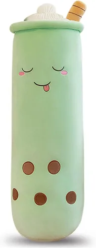 Miniatura 8 de Rexinc - Lindos peluches Boba, peluche Boba de felpa larga, almohada de peluche de burbujas de té, animal de peluche para regalo para niños