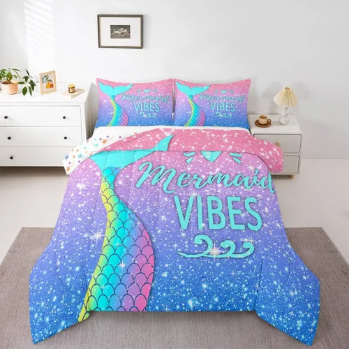 Miniatura 19 de Erosebridal Edredón de Gatos Lindos para Niños con Líneas de Arcoíris Neón, Juego de Ropa de Cama Individual para Niñas, Niños y Adolescentes, Gatos
