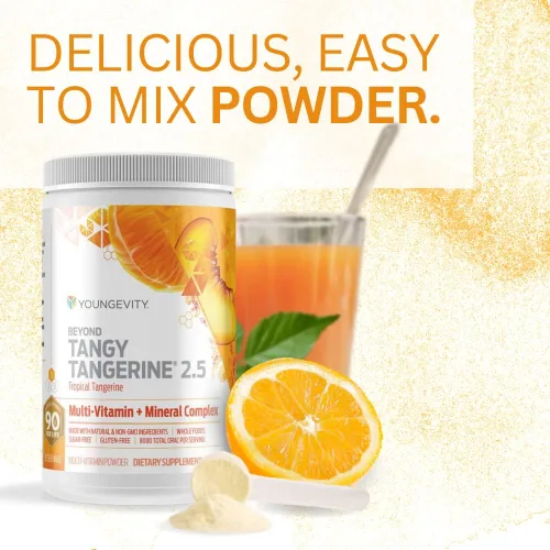 Miniatura 5 de Youngevity Beyond Tangy Tangerine 2.5 Tropical Tangerine Ultimate Complejo multivitamínico y mineral, hecho con alimentos naturales y integrales