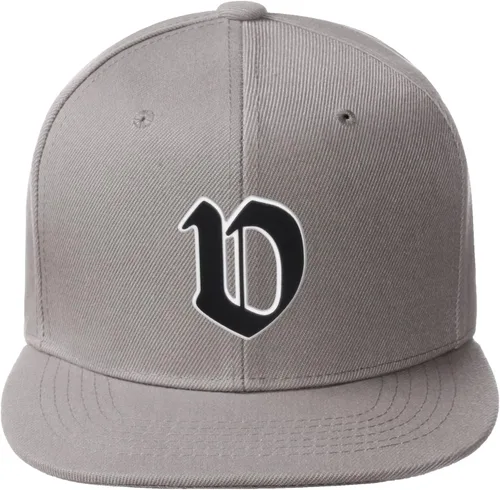 Miniatura 1037 de Daxton Gorra clásica con visera de billete plano con letras del alfabeto inglés antiguo de la A a la Z