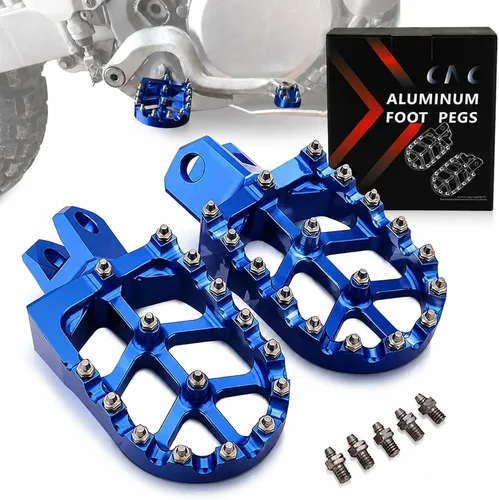Miniatura 7 de JFG RACING Reposapiés de bicicleta de tierra, reposapiés CNC para DRZ400S 00-19 21-22/DRZ400SM 05-19 21-22/DRZ400E 00-07/DRZ400 00-04/RM125 RM250