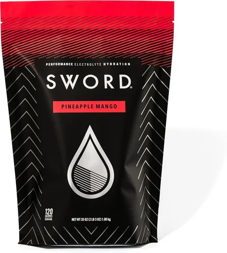 Miniatura 10 de SWORD PERFORMANCE Mezcla de bebida en polvo para reponer electrolitos, bayas, bolsa resellable de 30 porciones con cuchara