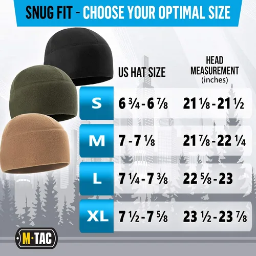 Miniatura 6 de M-Tac Gorra de reloj de forro polar - Gorro táctico militar del ejército gorro de invierno
