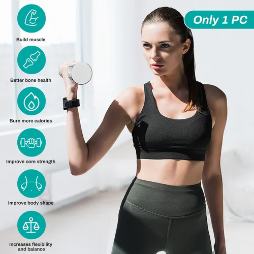 Miniatura 2 de LIFERUN Single Steel Adjustable Dumbbell, 5/10/15lb Free Weight Single Dumbbell, Non-Slip and Comfortable Foam Handle, Adjustable Single Dumbbell