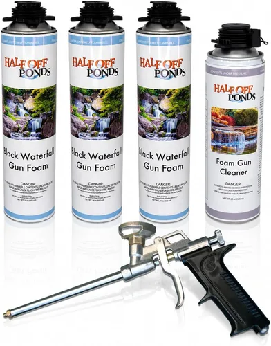 Miniatura 16 de Half Off Ponds Limpiador de pistola de espuma en cascada, disolvente en aerosol de 20 onzas para espuma expansiva y adhesivo sin curar, limpiador