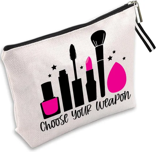 Miniatura 8 de Bolsa de maquillaje inspirada para mujer, bonita bolsa de cosméticos para amigos y familia, bolsa de aseo de viaje, bolsa de cosméticos portátil