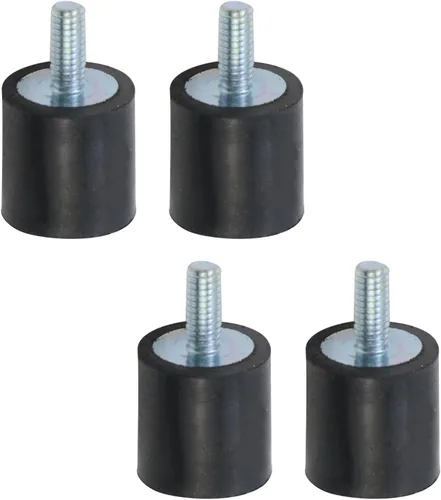 Miniatura 9 de MY MIRONEY Juego de 4 soportes de goma de 0.591 x 0.591 in Aislador antivibración con pernos M4 x 0.394 in Amortiguador