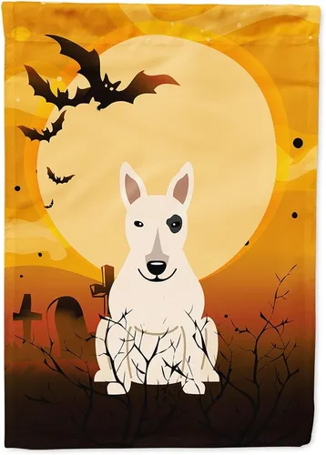 Miniatura 75 de Caroline's Treasures BB4307GF - Bandera de Halloween Airedale para jardín, bandera decorativa para patio exterior, obras de arte de patio, macizos