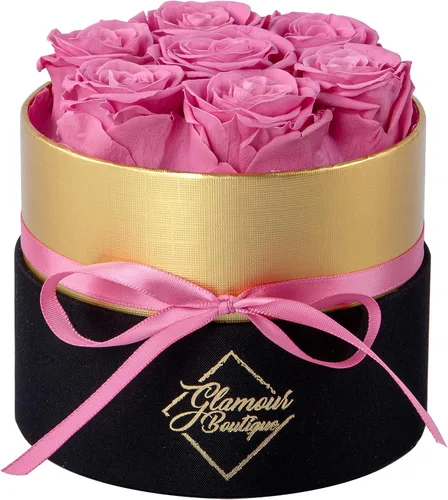 Miniatura 13 de GLAMOUR BOUTIQUE Rosas eternas preservadas en una caja, flores para siempre, rosa para siempre en una caja para esposa o ella, regalo de flores Azul