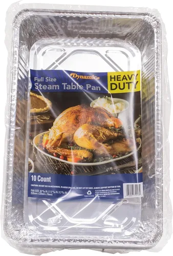 Miniatura 10 de Dynamic Sartén de aluminio resistente (paquete de 24) bandeja de 17.98 x 13.23 x 2.83 pulgadas, para asar, tamaño compacto, apto para horno