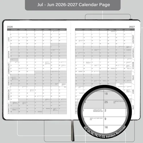Miniatura 4 de Libro de citas y planificador 2026 - enero de 2026 a diciembre de 2026, planificador diario por horas, 5.75" X 8.25", intervalo de 60 minutos