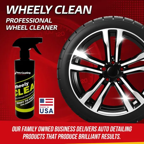Miniatura 2 de DURA-COATING TECHNOLOGY Wheely Clean - Spray limpiador de ruedas profesional - Limpiador de neumáticos y limpiador de llantas listo para usar