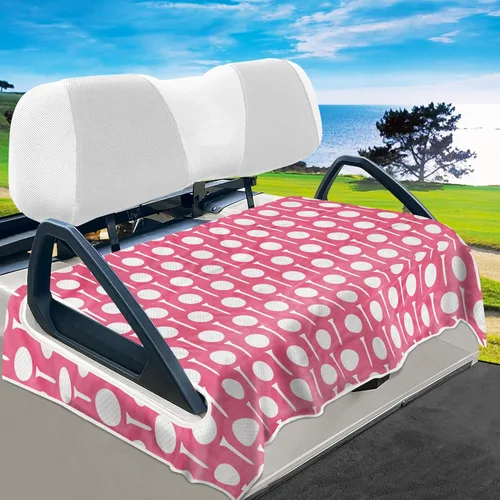Miniatura 8 de YOKYHOM Fundas de asiento de carrito de golf con bandera estadounidense para 2/4 plazas, manta patriótica de Estados Unidos mantiene los asientos