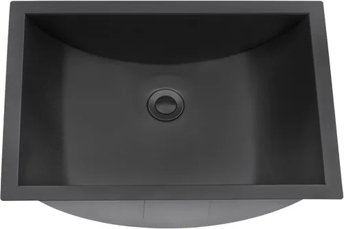 Miniatura 5 de Ruvati RVH6107BL RVH6107BL - Fregadero de cocina de acero inoxidable de calibre 16 con acabado cepillado que oculta arañazos, fregaderos de montaje