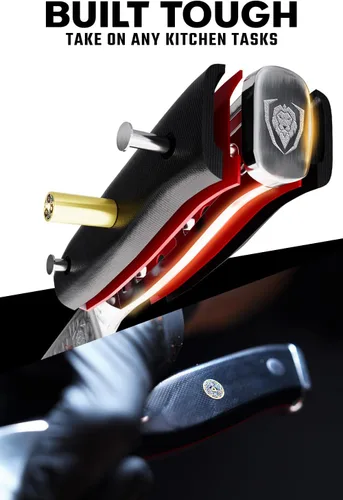 Miniatura 3 de DALSTRONG Cuchillo utilitario - Shogun Series Petty - Damasco - Japonés AUS-10V Super Steel - Tratamiento térmico al vacío - 6 pulgadas - Funda