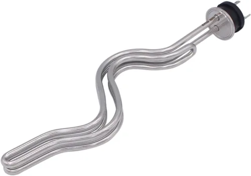 Miniatura 4 de DERNORD Calentador de agua de inmersión de acero inoxidable con elemento calefactor de ondulación de triple abrazadera de 240 V 5500 W con enchufe