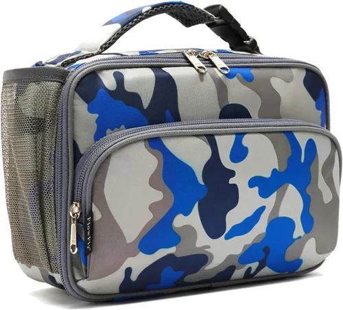Miniatura 30 de FlowFly Lonchera para niños, bolsa suave aislada, mini hielera para el regreso a clases, kit de bolsa térmica para comidas, para niñas, niños, Avión