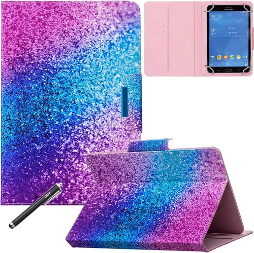 Miniatura 17 de NewShine - Funda universal para tablet de 7.9 a 8.5 pulgadas, funda de piel sintética para iPad mini 1/2/3/4, Galaxy Tab 3/4/Note 8.0, Amazon Kindle