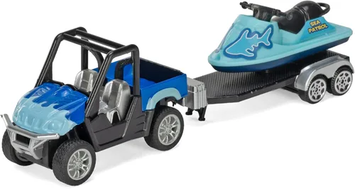 Miniatura 5 de Wild Republic Camión acuático con remolque, regalos para niños, juguete de juego imaginativo, 5 pulgadas