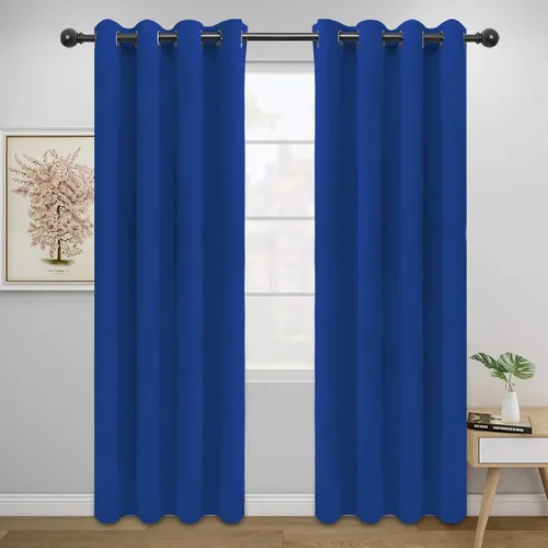 Miniatura 260 de Easy-Going - Cortinas opacas para dormitorio, aislamiento térmico sólido con ojales, cortinas de ventana para reducción de ruido, cortinas