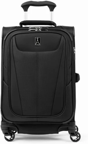 Travelpro Maxlite 5 - Juego de 2 piezas de equipaje de mano de tela, expandibles con 4 ruedas giratorias, bolso blando para debajo del asiento,