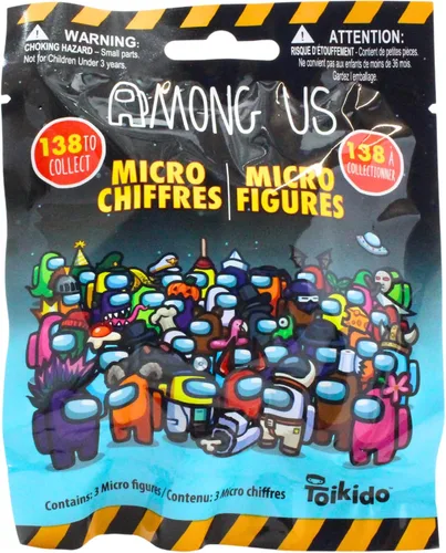 Miniatura 7 de Toptoys2u Bargain Bundles Among Us Micro Figures Series 1 - Bolsas para persianas (3 unidades)