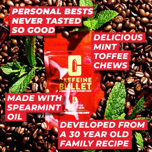 Miniatura 4 de Caffeine Bullet 8 caramelos de cafeína de menta = 800 mg de cafeína Kick, más rápido que los geles energéticos y masticables de ciclismo para un