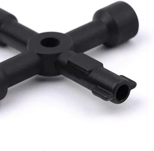 Miniatura 8 de YOUMI Herramientas marinas multifuncionales Llave de control universal Gabinete Llave dinamométrica Llave cruzada Llave de puerta de tren (negro)