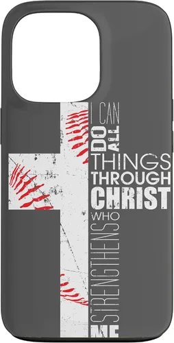 Miniatura 10 de Baseball Phone Case Christian Bible Verse Philippians 4:13 Case for iPhone 17