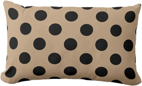Miniatura 49 de Fundas de almohada de lunares negros sobre beige de 16 x 16 pulgadas, fundas de almohada decorativas rústicas y cuadradas para decoración del sofá