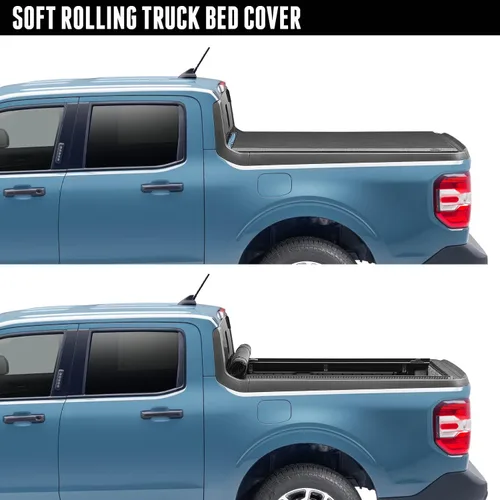 Miniatura 3 de RealTruck TruXedo Lo Pro - Cubierta tonneau suave enrollable para caja de camioneta 597301 Se adapta a Nissan Titan 2016 - 2024 con o sin