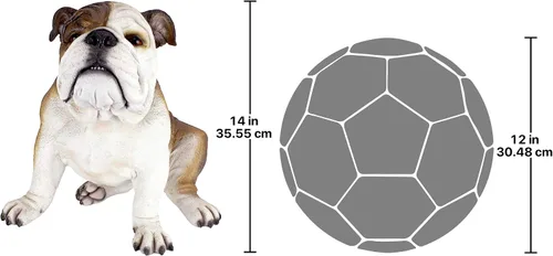 Miniatura 7 de Design Toscano Escultura Buster the Bulldog de 16 pulgadas