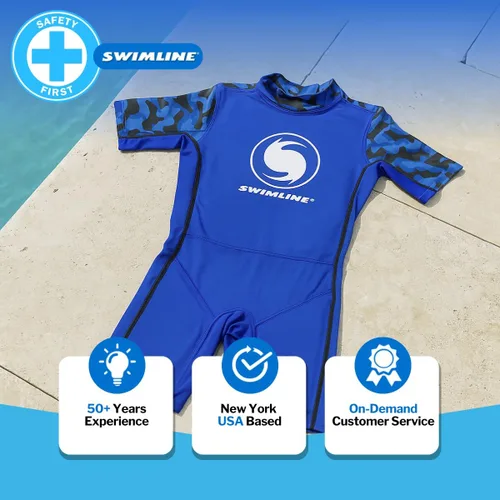 Miniatura 7 de Swimline Chaleco salvavidas con cremallera flotante para entrenamiento de natación – Chaleco salvavidas flotante adecuado para niños de 4 años