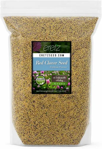 Miniatura 10 de Semillas de trébol rojo (25 libras) – Elige el tamaño. Semillas prémium de Willamette Valley, cultivadas en Oregon, sin rellenos, sin