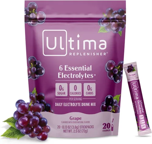 Miniatura 16 de Ultima Replenisher TeaFresher Mezcla de electrolitos diarios en polvo y té instantáneo, sin azúcar, paquete variado, 16 paquetes de barras