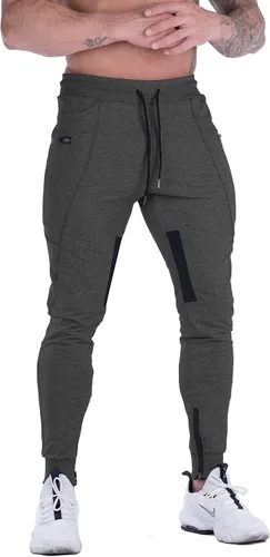 MAIKANONG Pantalones deportivos de gimnasio para hombre estilo casual pantalones de entrenamiento cónicos para gimnasio entrenamiento