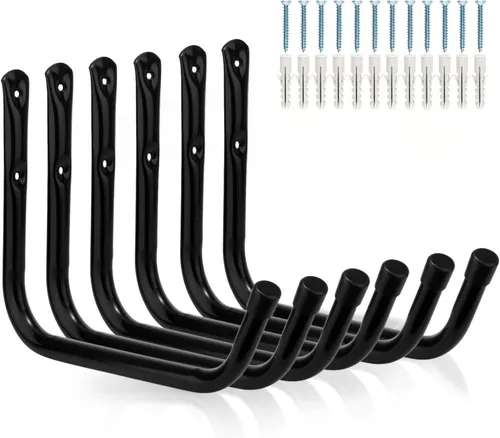 Ganchos de almacenamiento de garaje resistentes, estante colgante para colgar en la pared para tabla de surf, escalera, bicicleta, sillas plegadas