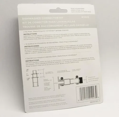 Miniatura 6 de Moen Chef Series 1 HP - Triturador de basura con alimentación continua iluminado con reducción de ruido para debajo del fregadero, incluye cable