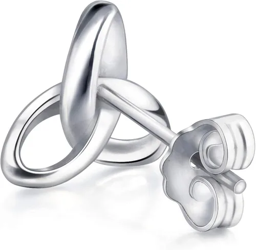 Miniatura 5 de Chow Sang Sang Let's Play Ear Play' 950 Platinum - Aretes de tuerca individuales 91064E (se venden solos, no pares)