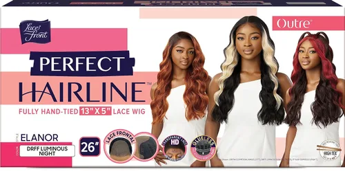 Miniatura 2 de Outre Peluca de encaje frontal - Línea de cabello perfecta 13X5 - Elanor (OFF BLACK 1B)