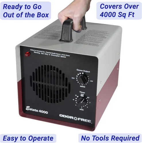 Miniatura 4 de OdorFree Autel 1000 Ozone Machine Eliminación de olores para eliminar olores y eliminar permanentemente olores de mascotas, automóviles y mohosas