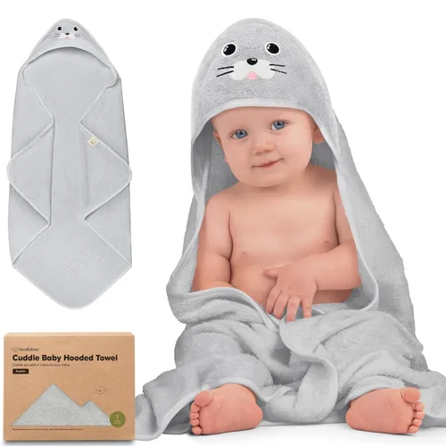 Miniatura 29 de KeaBabies Toalla de bebé con capucha para recién nacido, viscosa derivada de bambú, toallas de baño grandes con capucha para niños, niñas, niños