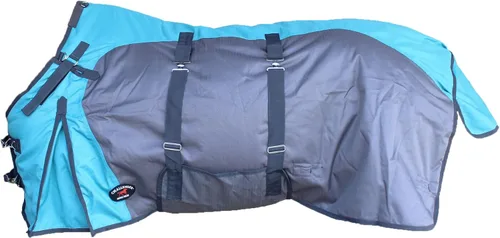 Miniatura 7 de Manta de caballo 1200D impermeable, transpirable, pesada manta de invierno con relleno de 10.58 oz, carcasa exterior Ripstop