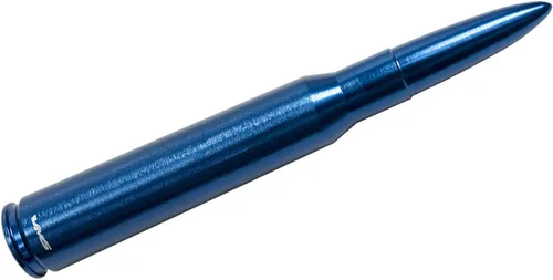 Miniatura 4 de VMS RACING Antena de bala azul calibre 50 Cal calibre pesado CNC mecanizado billet de aluminio corto compatible con Ford F150 F250 F350 F450 F550