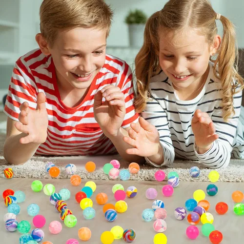 Miniatura 6 de Pllieay 1000 bolas hinchables a granel, 0.787 in/0.78 pulgadas, varios estilos, bolas hinchables mixtas, pequeñas bolas de goma para regalos